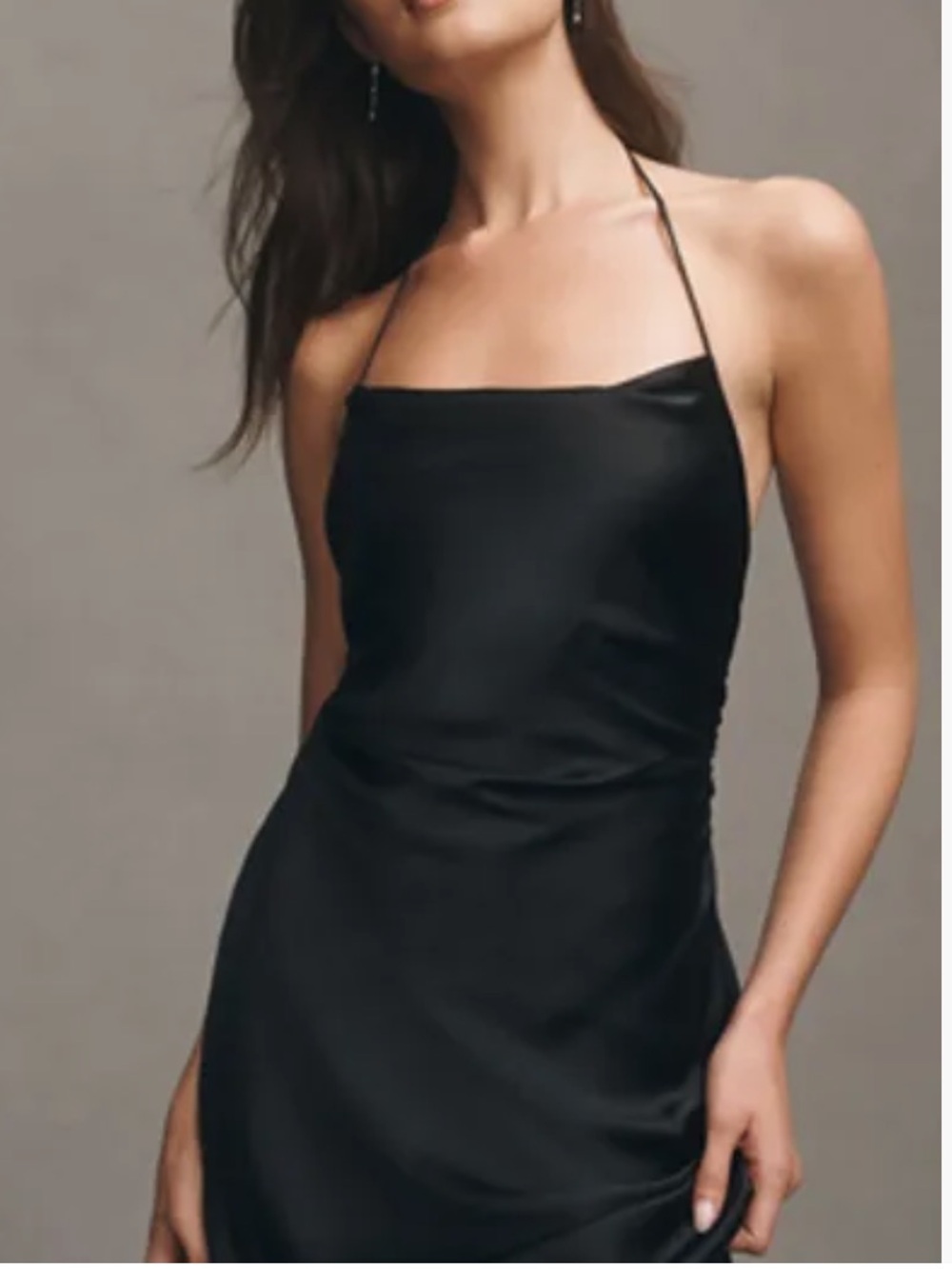 Saylor Cowl-Neck Satin Maxi Dress - Picture 3 of 5